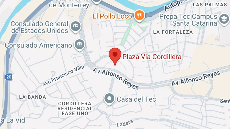 Mapa Sucursal Cordillera