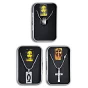 [026974L] STAINLESS RELIGIOUS NECKLACE IN