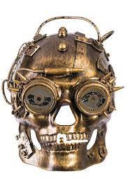 STEAMPUNK SKULL MASK PLASTIC