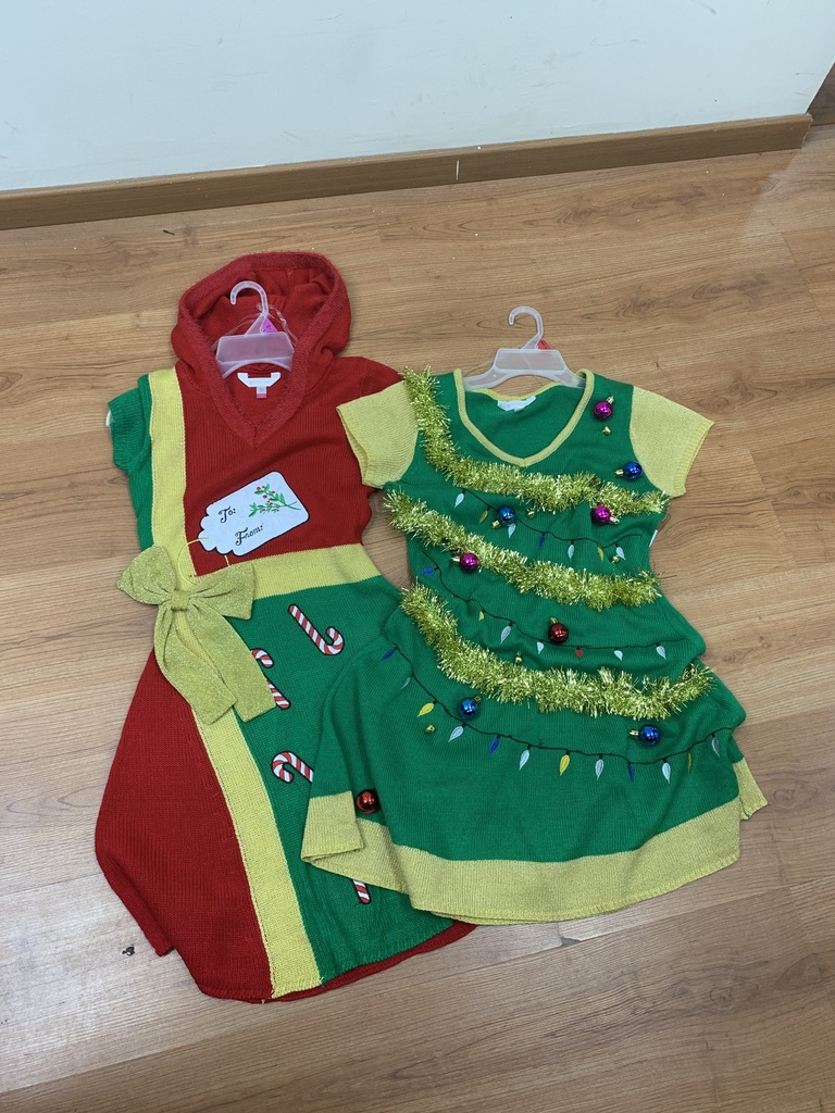 [80265-WL] UGLY SWEATER DRESS