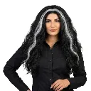 WILD WITCH BLACK & GRAY WIG