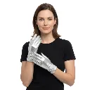 YW ADLT SILVER SHORT GLOVES