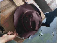 [1573-10] YW COWBOY HAT BROWN