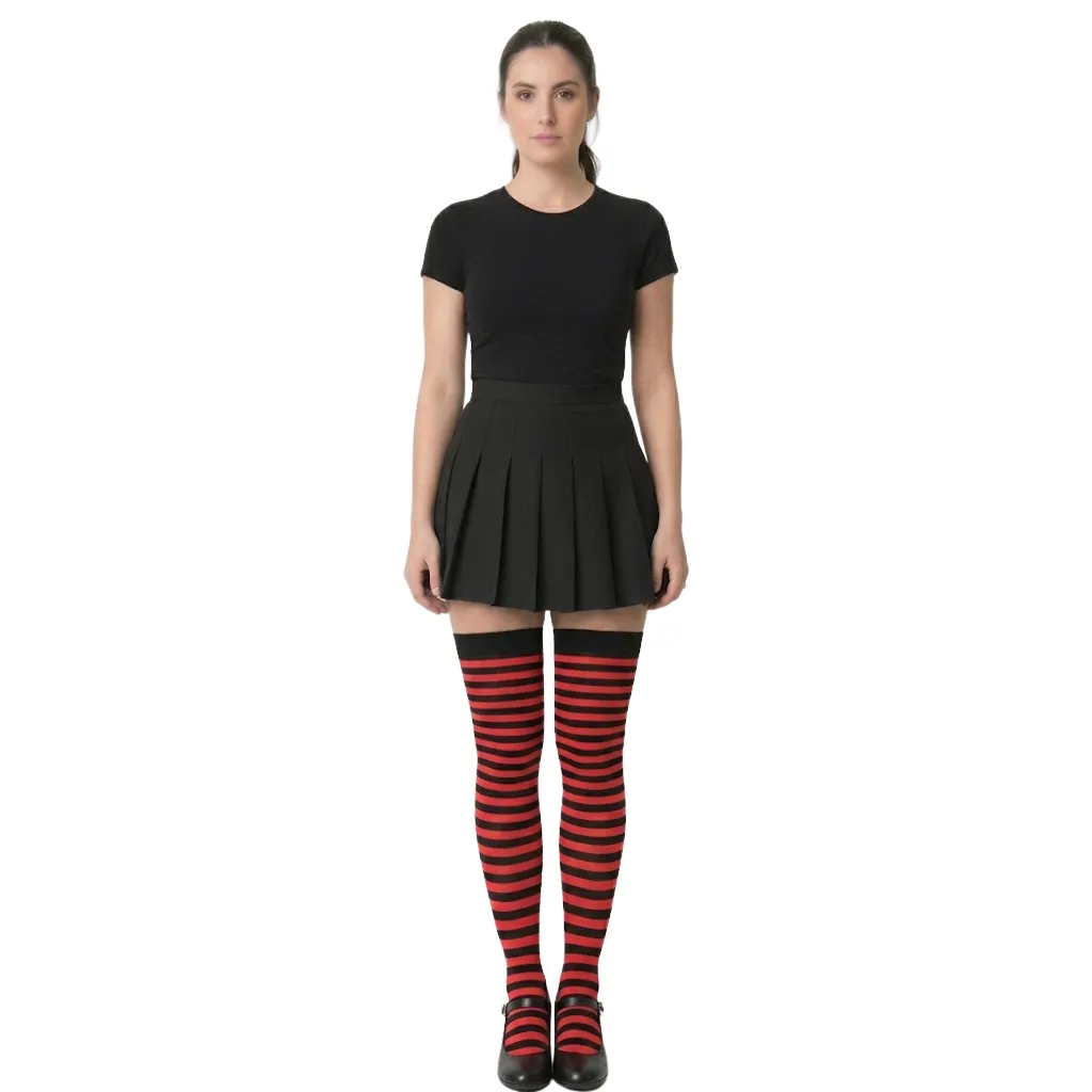 [2097-23-4-YW] YW MEDIAS RAYAS ROJO/NEGRO
