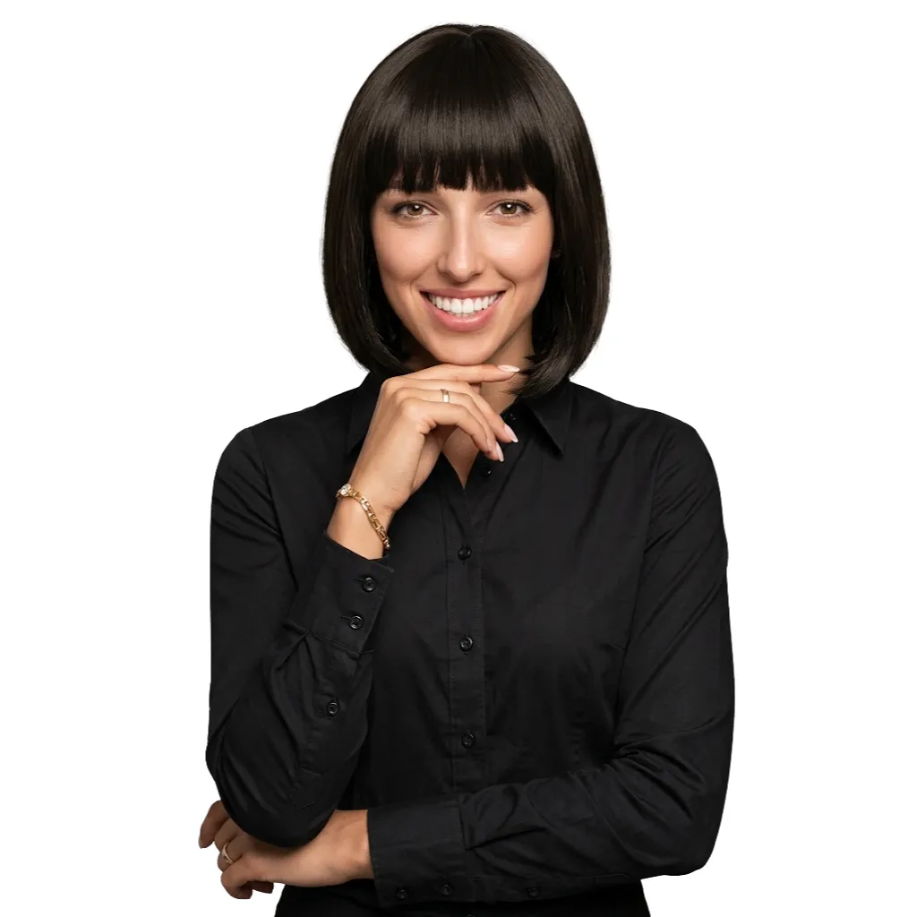 [FX81968] YWQ EXC SLEEK BOB HAIR WIG BLACK