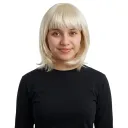 YWQ EXC SLEEK BOB HAIR WIG BLOND
