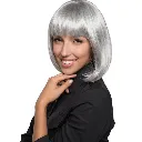 YWQ EXC SLEEK BOB HAIR WIG WHITE