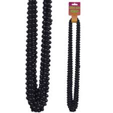 [18-0807] 3 PARTY BEADS NEGRO