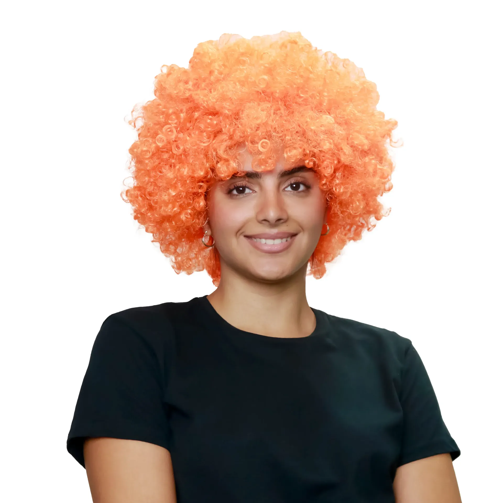 [FX6525] AFRO CLOWN WIG ORANGE