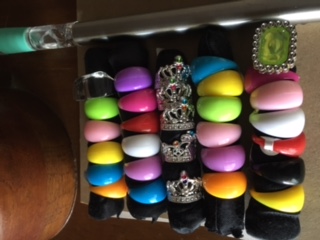 ANILLOS DE PLASTICO VARIOS MODELOS C/U