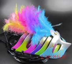 [FX00095] ANTIFAZ CON PLUMA VARIOS COLORES