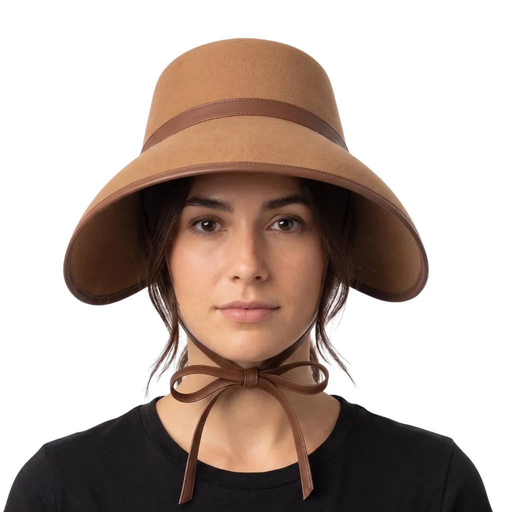 [428004] BROWN BONNET HAT