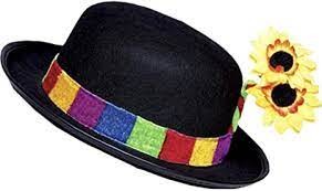 [304595] CLOWN ADULT HAT W/FLOWER