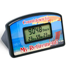COUNTDOWN TIMER RETIREMENT RED