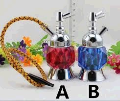 [32177] CRYSTAL MINI HOOKAH 7"