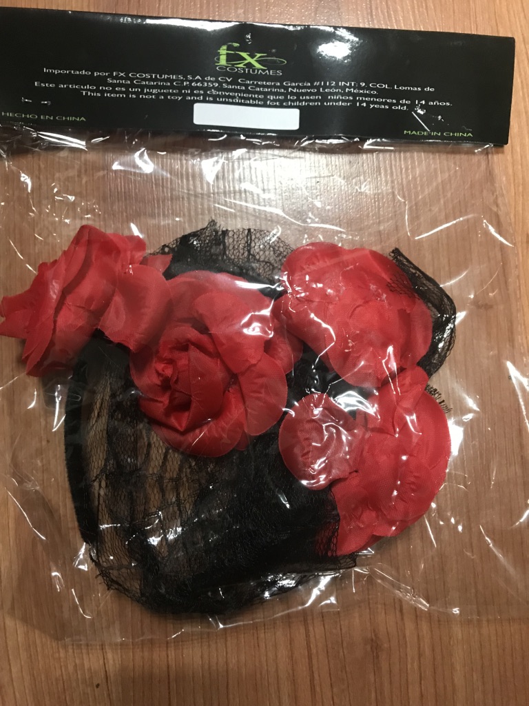 [1445-15] DIADEMA CATRINA ROSA ROJA