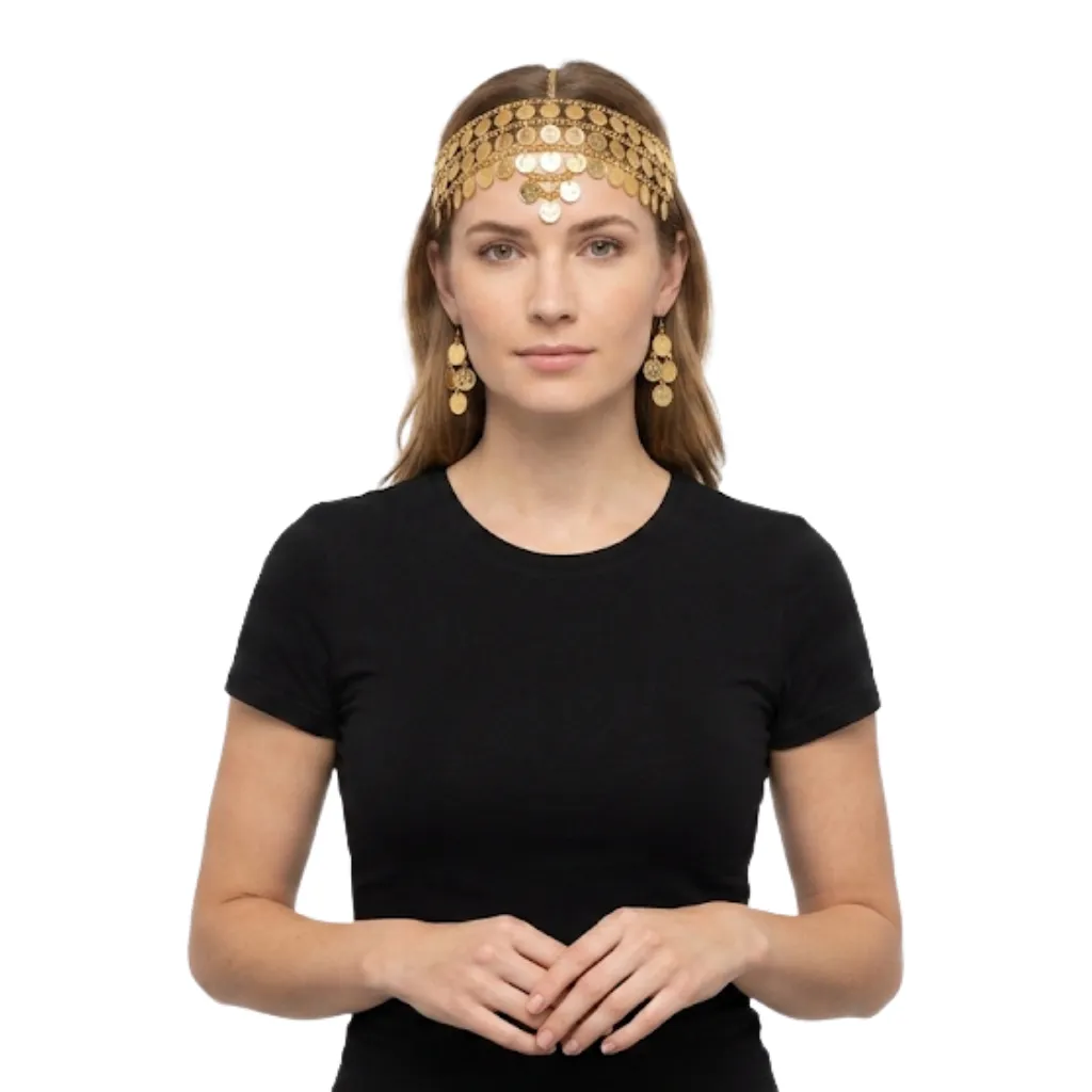 DIADEMA MONEDAS ORO INDU
