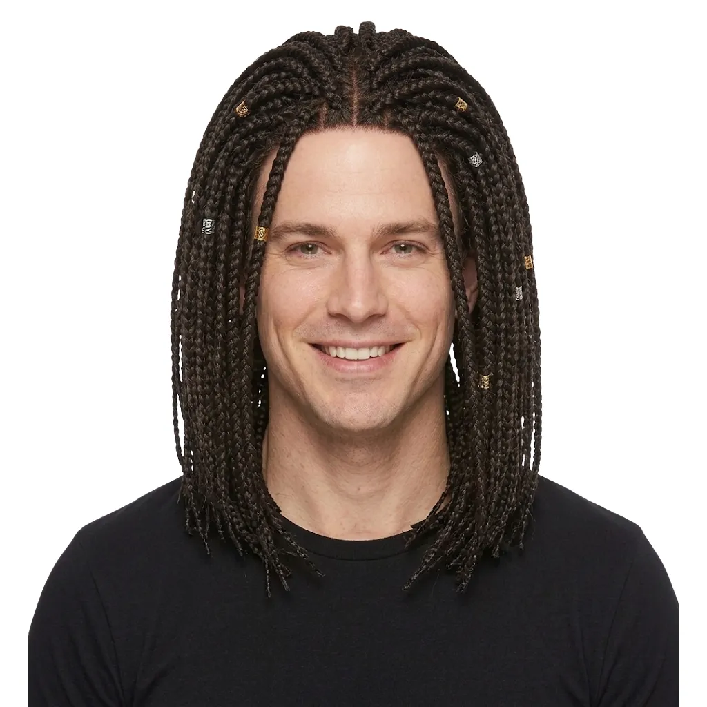 [QY-R06-ZA4] EXC BRAIDED WIG BROWN