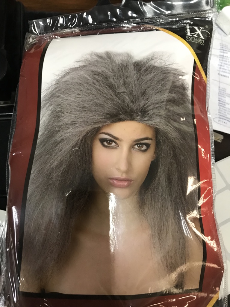 [FX79380] EXC RETRO ROCKER GRAY WIG