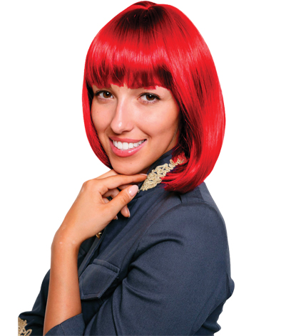 EXC SLEEK BOB HAIR WIG RED