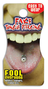 [027493L] FAKE TONGUE RING