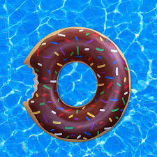 GIANT DONUT POOL FLOAT CH/FROST W/S