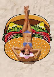 [BMBT-BU] GIANT SIZED BEACH BLANKET HAMBURGER