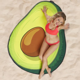 [BMBT-0009] GIGANTIC AVOCADO BEACH BLANKET