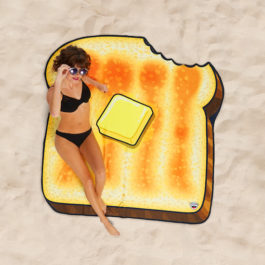 [BMBT-0015] GIGANTIC BUTTERED TOAST BEACH BLANKET