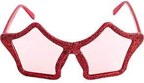 [GM33396] GM RED GLITTER STAR SHADES