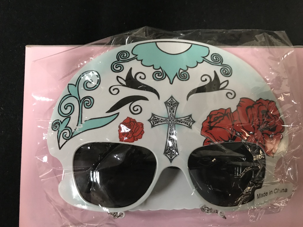 [2214-2] LENTES-MASCARA CALAVERA CRUZ