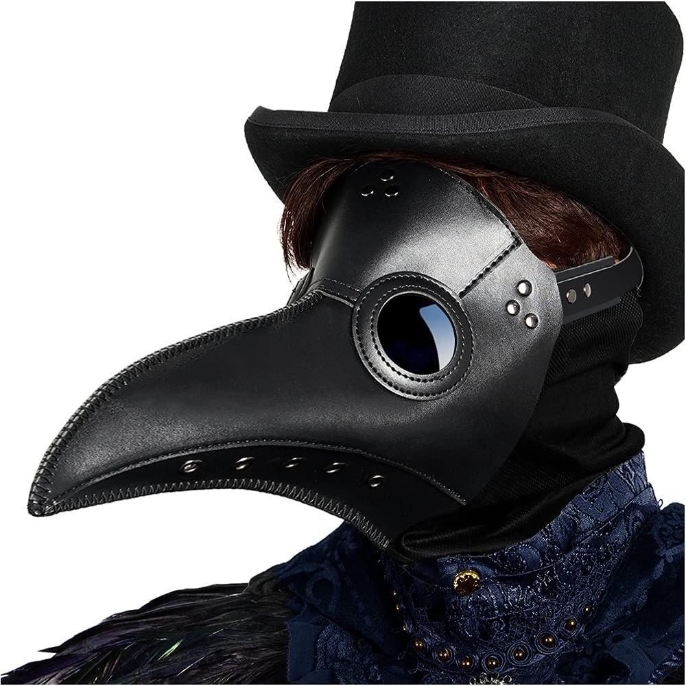 MASK-PLAGUE DR. PESTE PLASTICO NEGRO