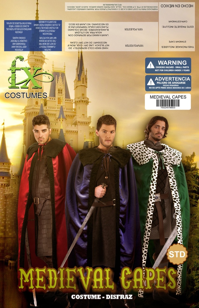 [FX78883] MEDIEVAL CAPES ADULT