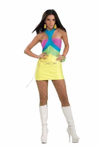 NEON GROOVE DRESS ADLT