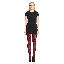 NYLON FISHNET PANTYHOSE RED BLACK T-STD