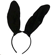 [FX19721] OREJAS DE CONEJO NEGRAS