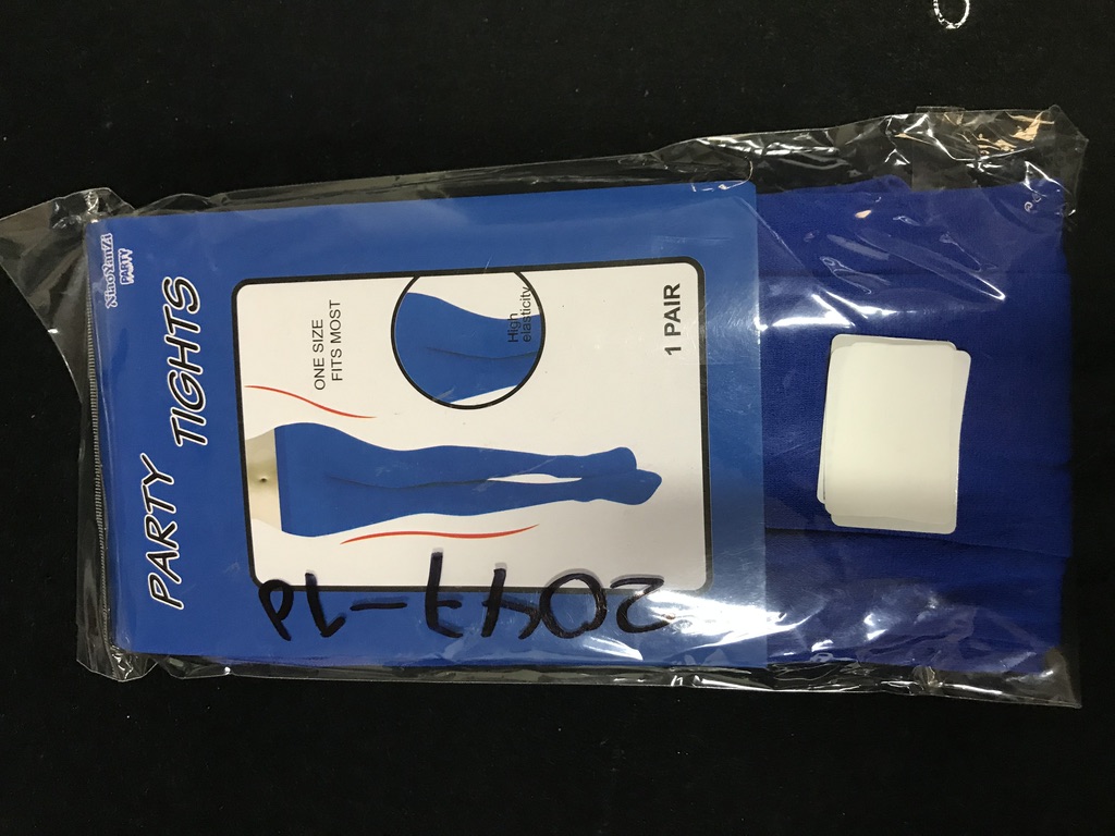 [2047-B] PARTY TIGHTS ONE SIZE BLUE