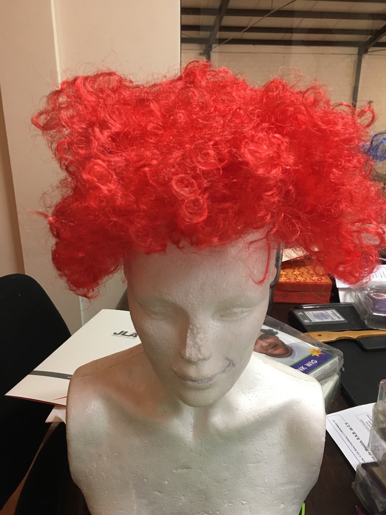 [FX94010] PELUCA ECONOMICA PAYASO ROJA