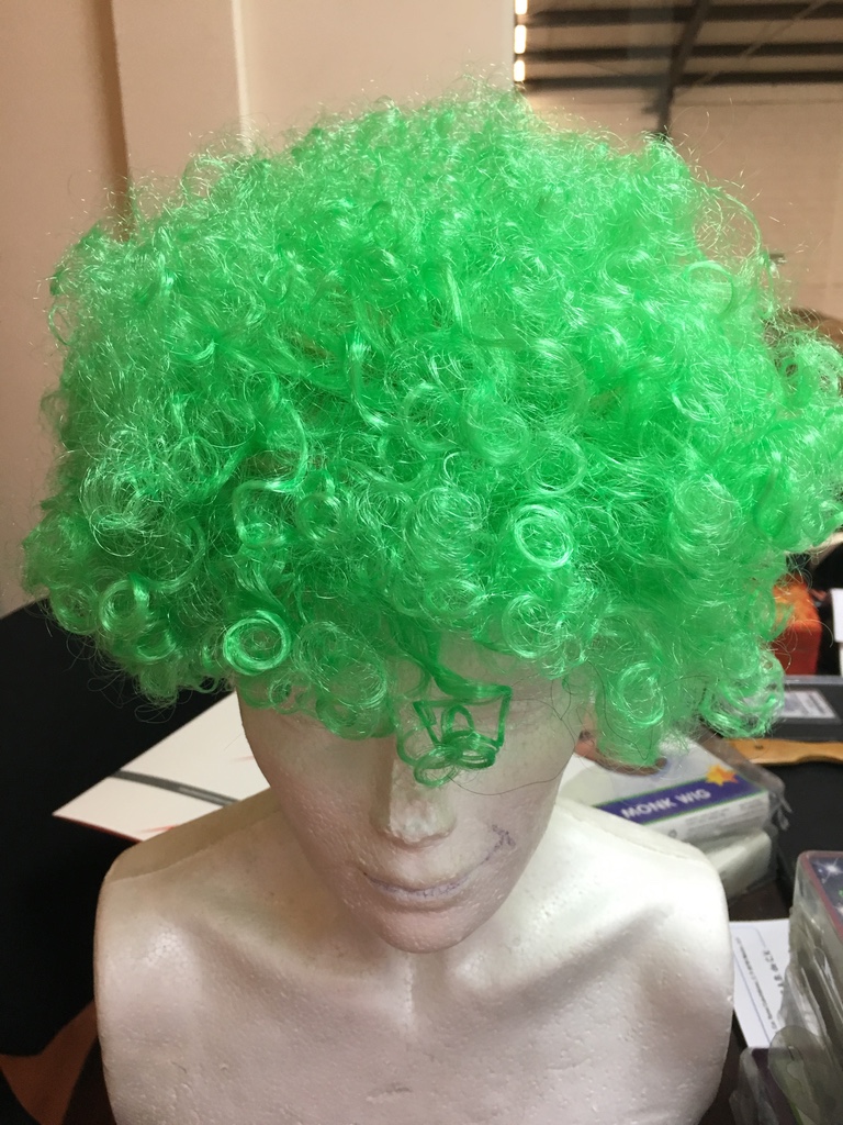 PELUCA ECONOMICA PAYASO VERDE