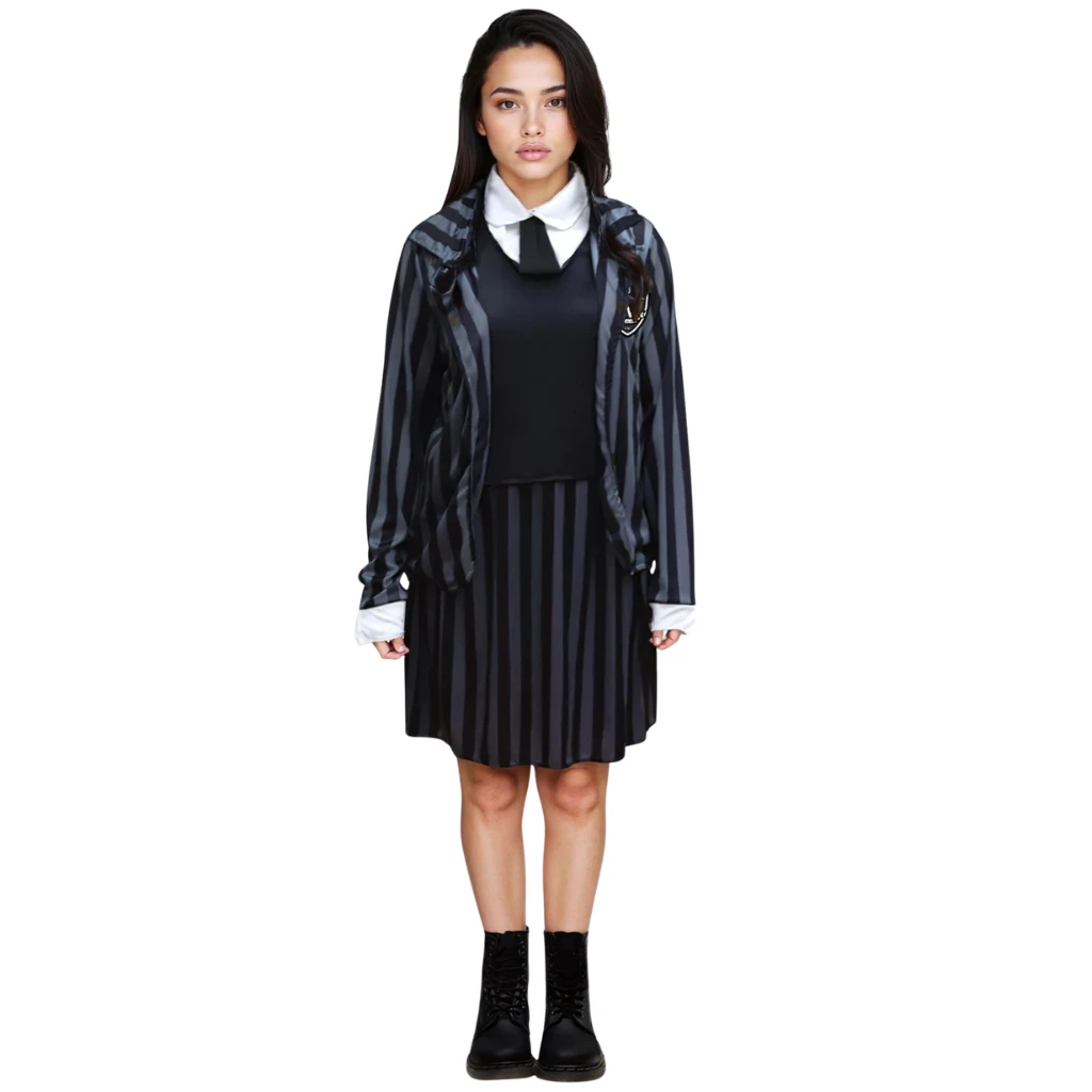 [FX83275] NEVERMORE BLACK UNIFORM ADLT LCE (XL)