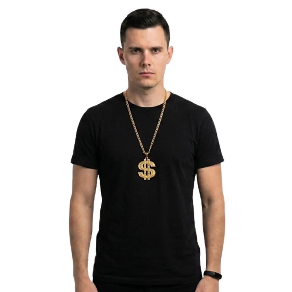 [FX76766] COLLAR $$ DORADO UNISEX ADULTO