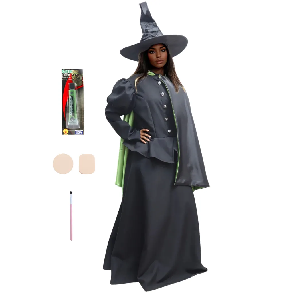 [85830] KIT BRUJA VERDE DLX AD ONLINE FEMENINO (M-L)