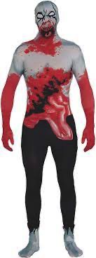 ZOMBIE 2ND SKIN SUIT ADLT