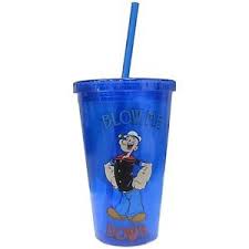 [PY31087] PLASTIC COLD CUP 16OZ POPEYE BLOW