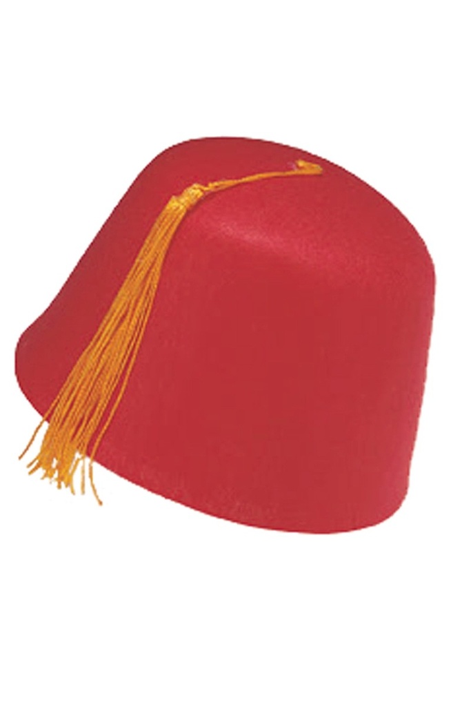 [427131] RED FEZ HAT ( SOMBERO INDU)