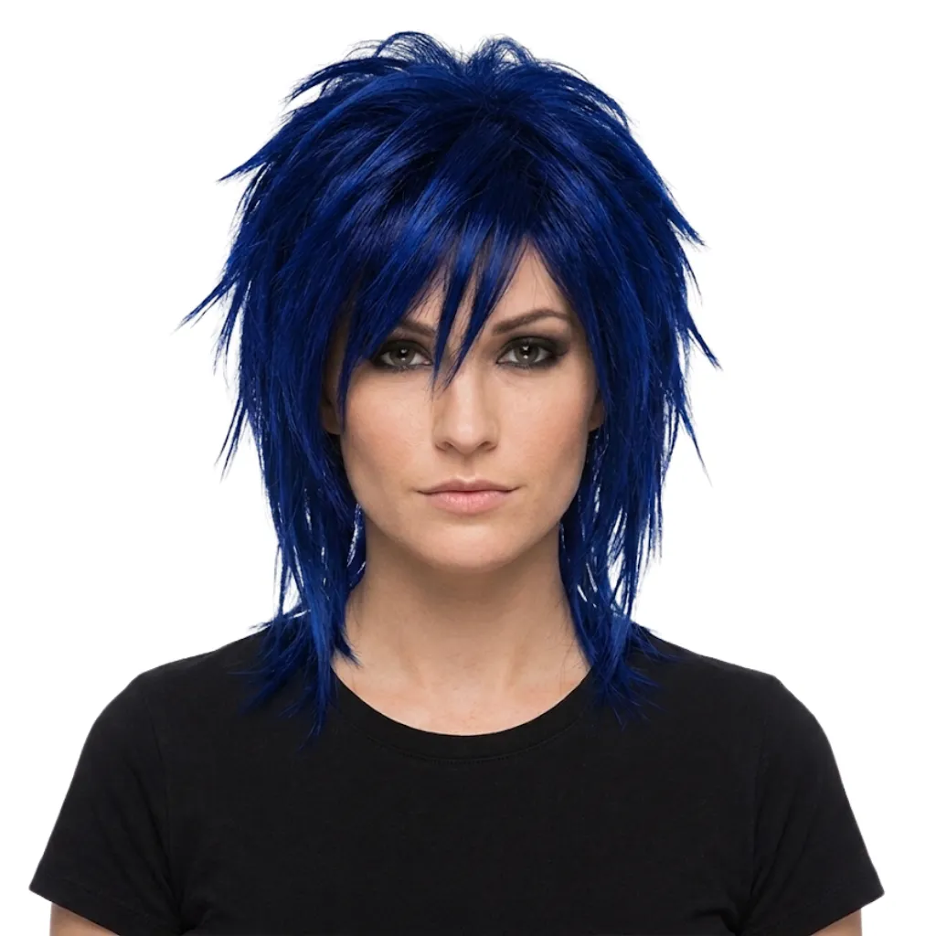 [FX76397] ROCK WIG BLUE