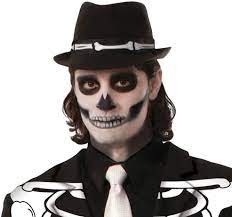 [426777] SOMBRERO GANSTER NEGRO C/HUESOS