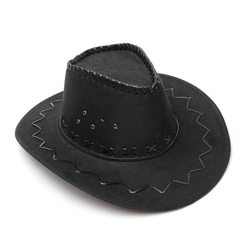 SOMBRERO VAQUERO DE GAMUSA NEGRO