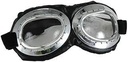 SILVER AVIATOR GOGGLES