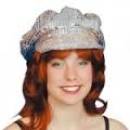 SILVER CLOWN CAP